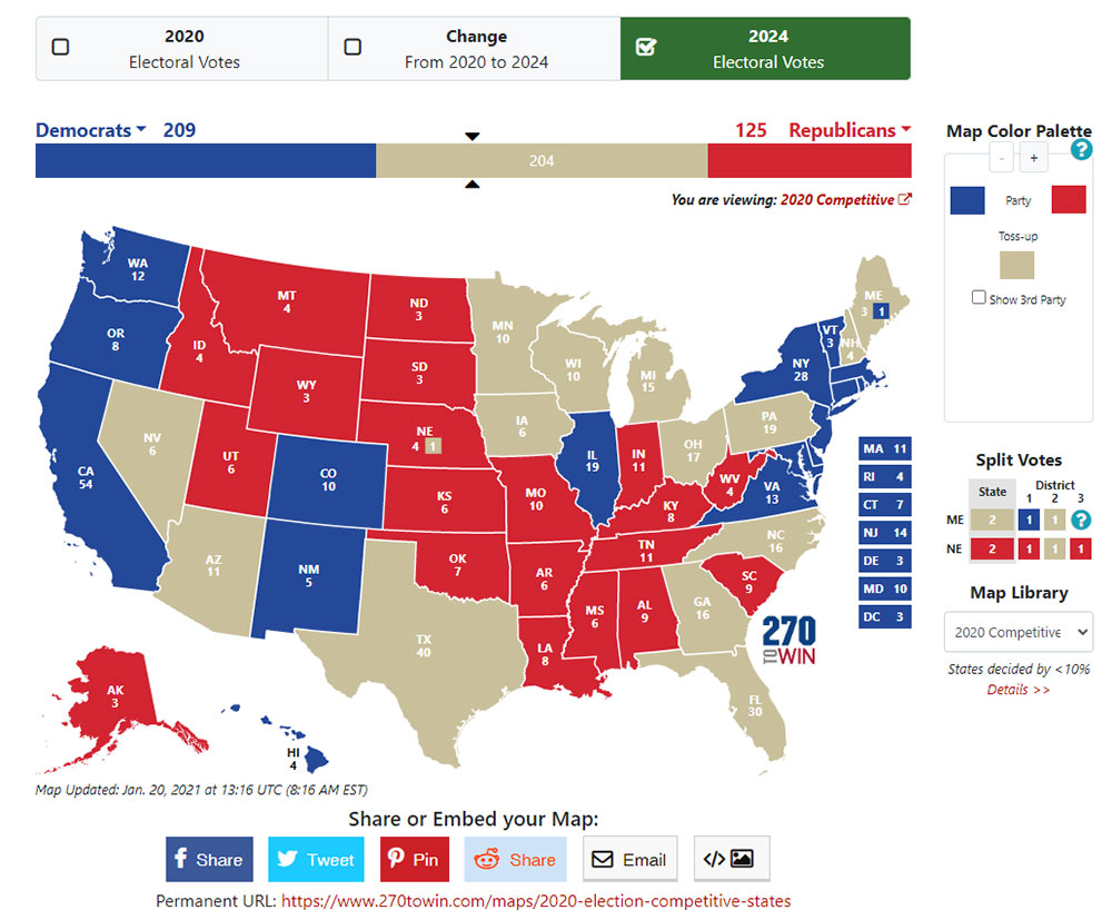 2024 Interactive Political Map