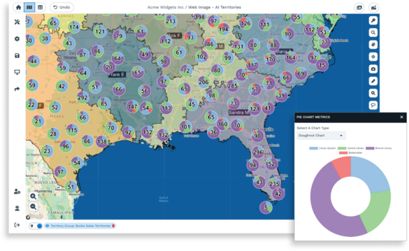 Map Pie Charts